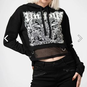Reagon Crop Hoodie Killstar